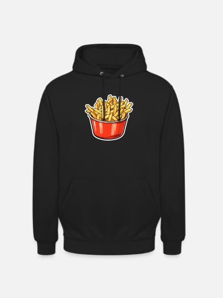 Bol de frites - Sweat-shirt à capuche unisexe - noir