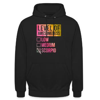 Skorpion - Unisex Hoodie - Schwarz - Vorne - Alina (178cm) & Michal (187cm)