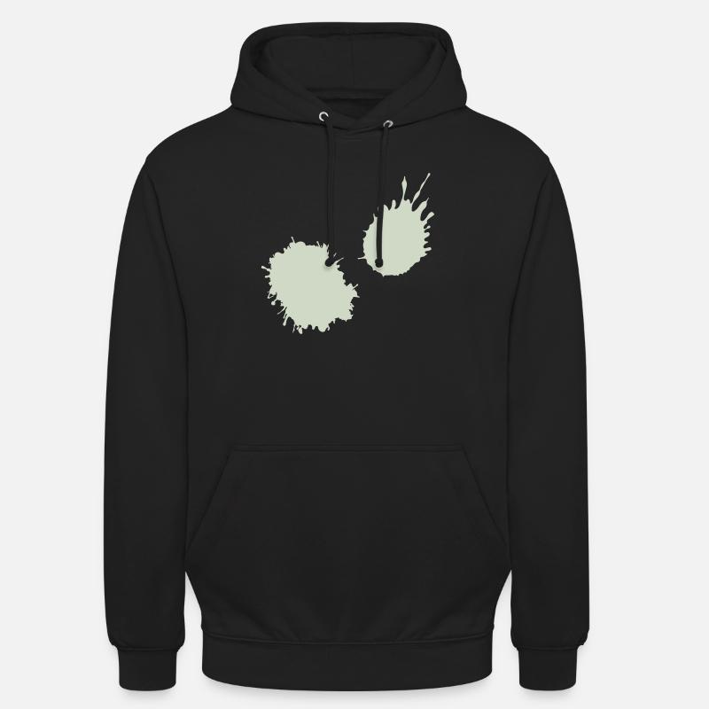 splatter farbklecks - Unisex Hoodie - Schwarz