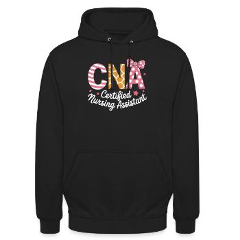 Caregiver Saying Funny Caregiver Gift - Unisex Hoodie - black - Front - Alina (178cm) & Michal (187cm)