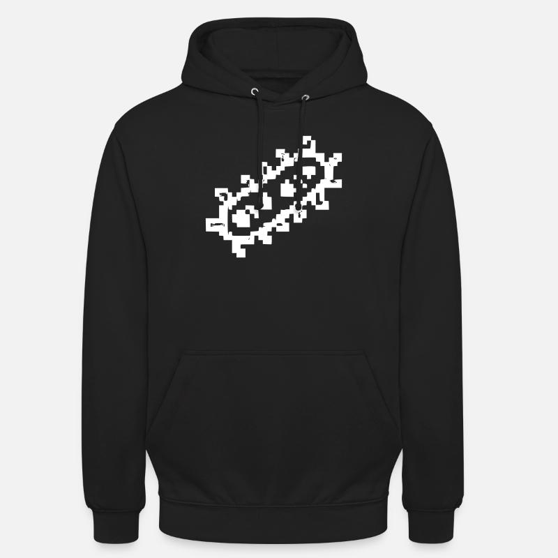 Bacteria Rods Pixel Germ - Unisex Hoodie - black