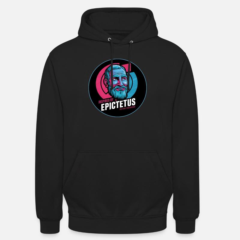 Epictetus Stoic Philosopher Stoicism Epictetus - Unisex Hoodie - black