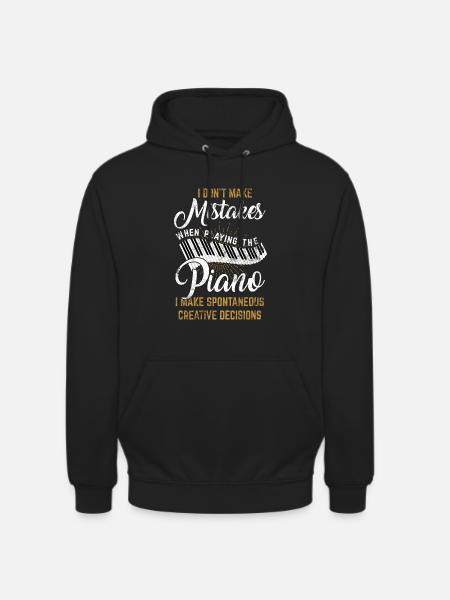 klavier - Unisex Hoodie - Schwarz