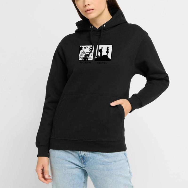 Problem Solved - Mountain hiking Sweat-shirt à capuche unisexe