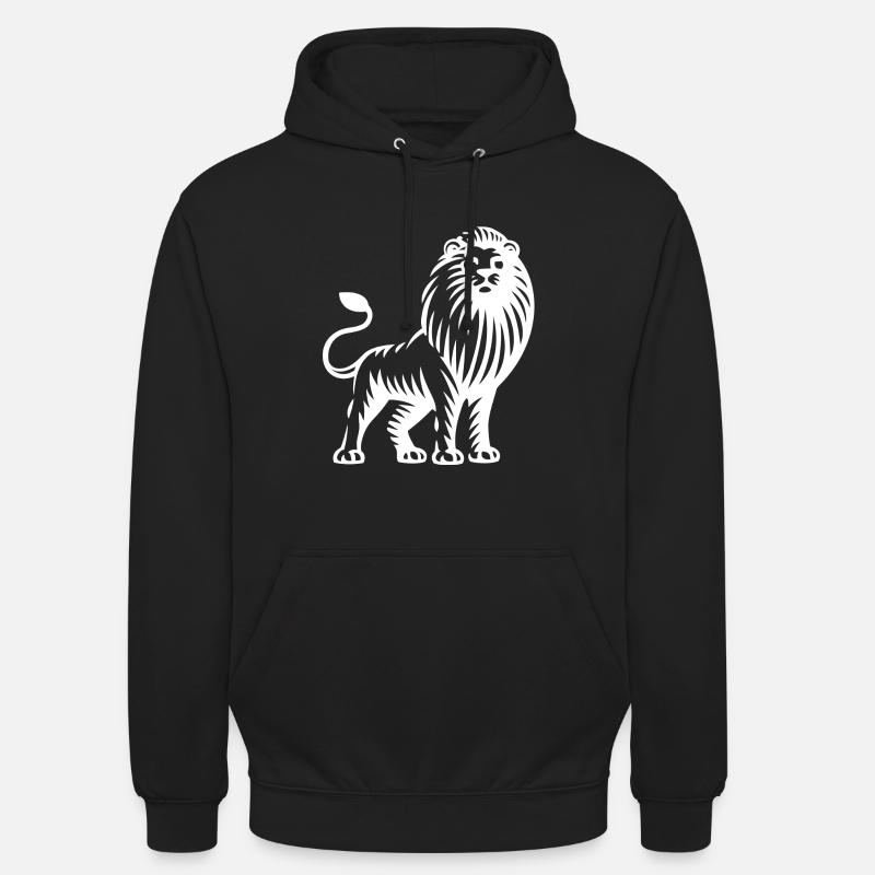 Löwe - Unisex Hoodie - Schwarz