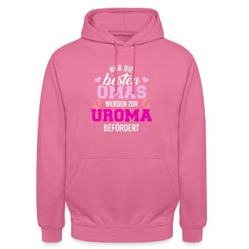 Uroma - Unisex Hoodie - Pink - Vorne - Alina (178cm) & Michal (187cm)