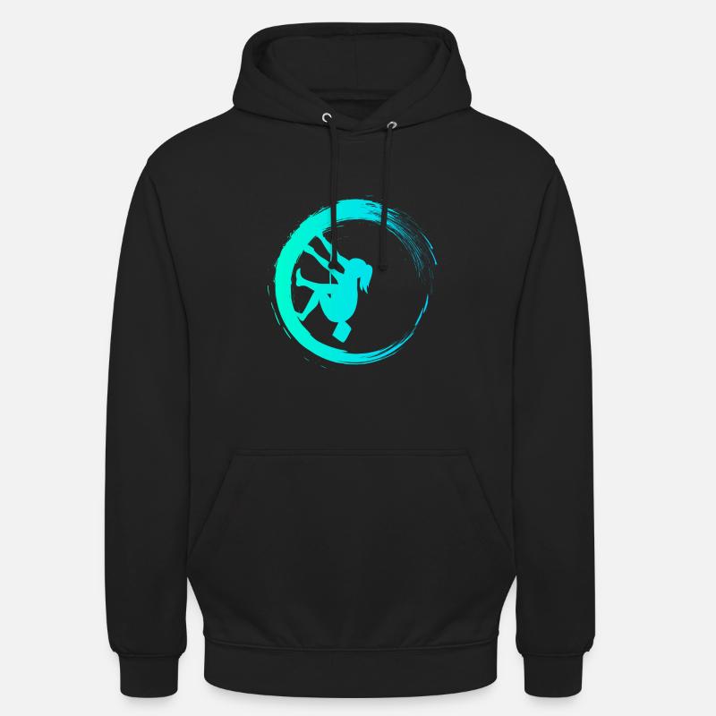 Klettern Bouldern - Unisex Hoodie - Schwarz