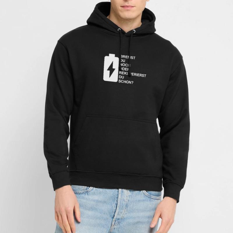 Bremst du noch oder rekuperierst du schon? E-Auto Unisex Hoodie