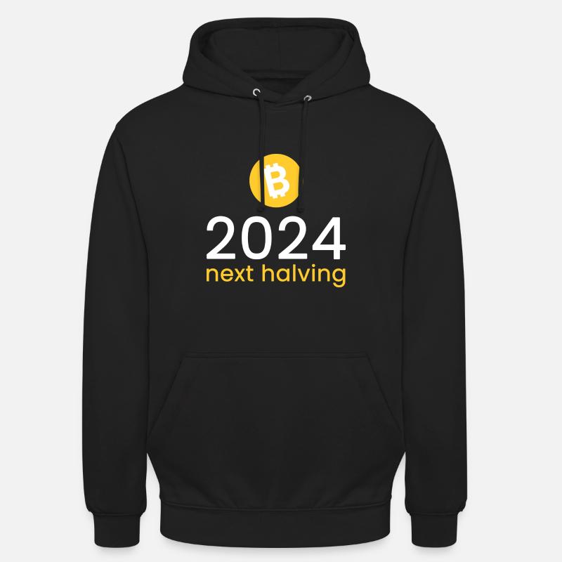 2024 - prochaine réduction de moitié - Sweat-shirt à capuche unisexe - noir