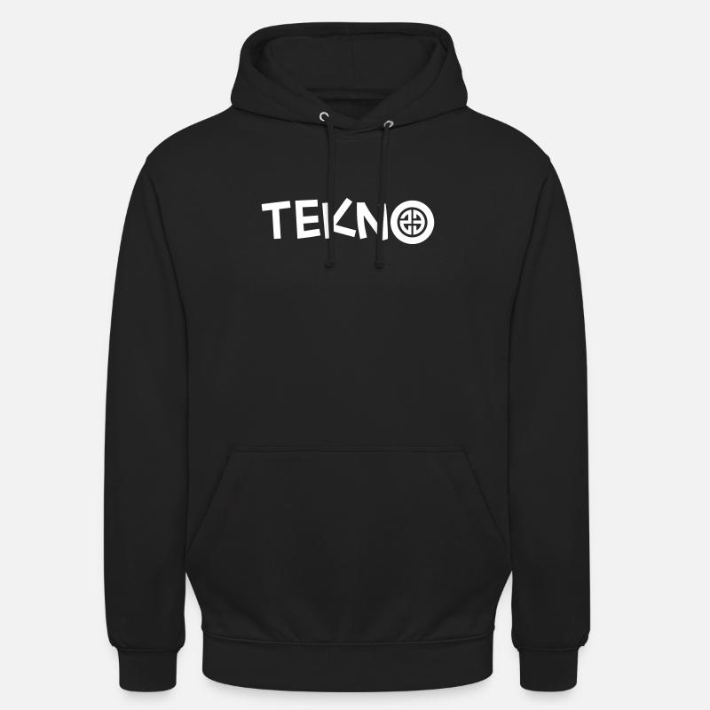 tekno 23 - Sweat-shirt à capuche unisexe - noir