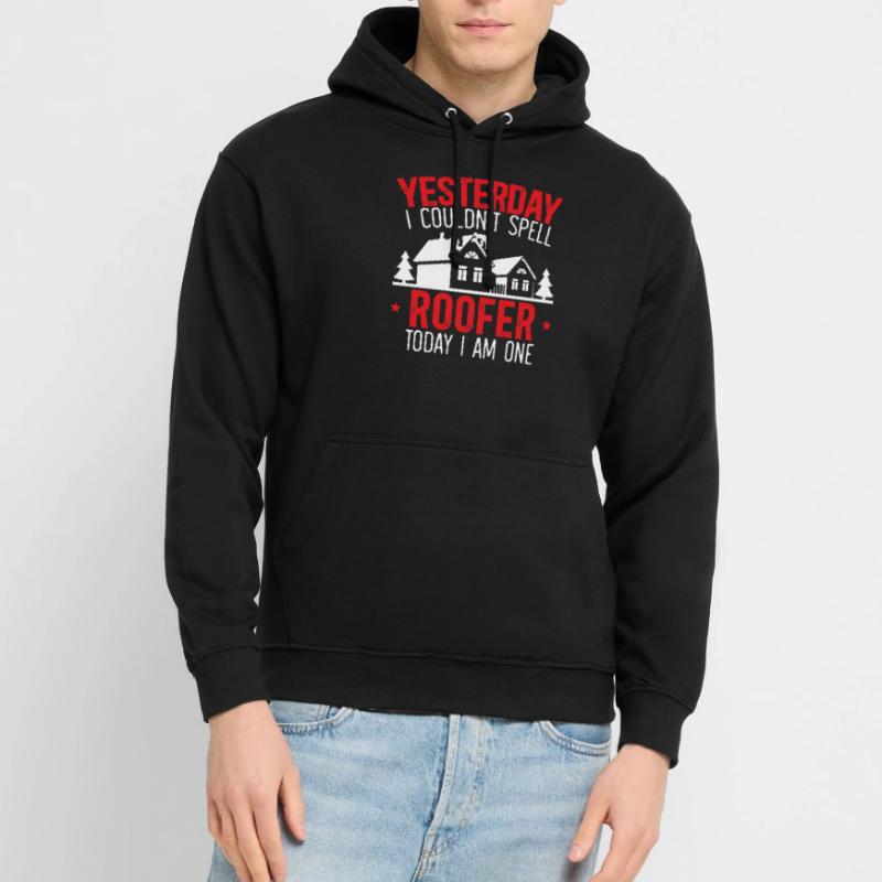 Ich bin ein Dachdecker Dachflüsterer Dach Ninja Job Dachdecker Unisex Hoodie