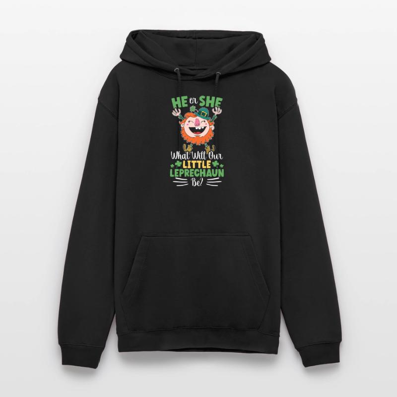 Er oder sie, was wird unser kleiner Kobold sein Unisex Hoodie