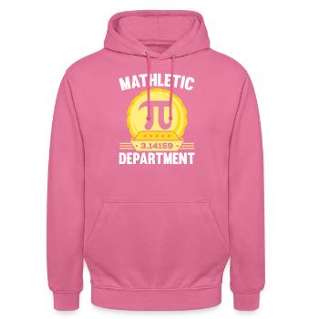 Mathletic Department Mathematiklehrer Pi Day - Unisex Hoodie - Pink - Vorne - Alina (178cm) & Michal (187cm)