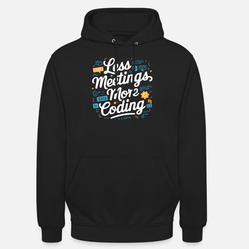Backend-Entwickler Programmierung Softwareprogrammierer - Unisex Hoodie - Schwarz