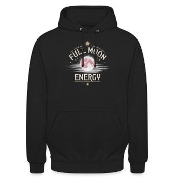 Cosmic Energy Life Energy Universal Force - Unisex Hoodie - black - Front - Alina (178cm) & Michal (187cm)