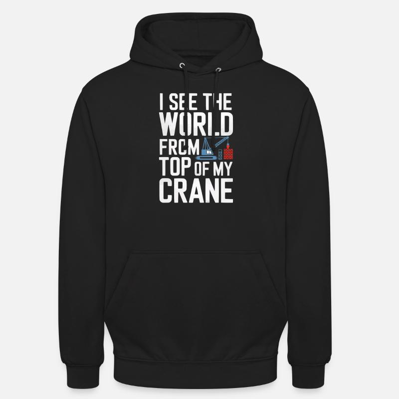 Beruf Kranführer Beruf Bauarbeiter - Unisex Hoodie - Schwarz