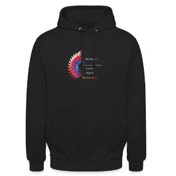 Good Omens Crowley Quote - Unisex Hoodie - Schwarz - Vorne - Alina (178cm) & Michal (187cm)