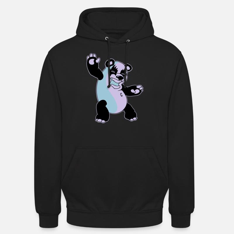 Panda Kiss - Unisex Hoodie - black