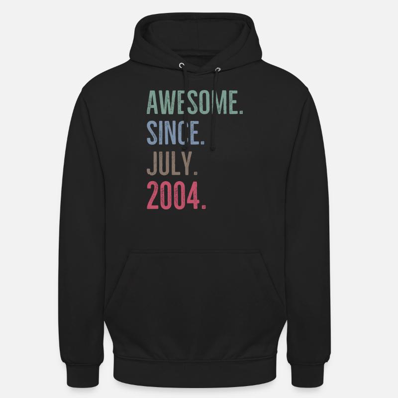 Awesome seit Juli 2004 - Unisex Hoodie - Schwarz