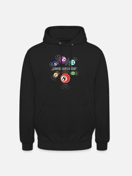 secoue tes boules bingo - Sweat-shirt à capuche unisexe - noir