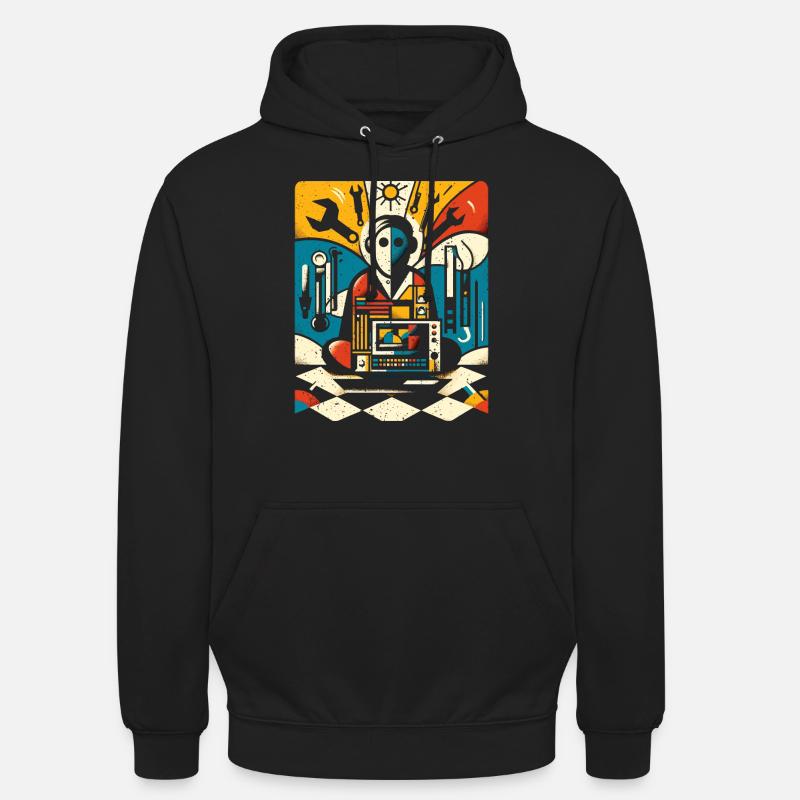 Cooles Techniker Kunst Geschenk - Unisex Hoodie - Schwarz