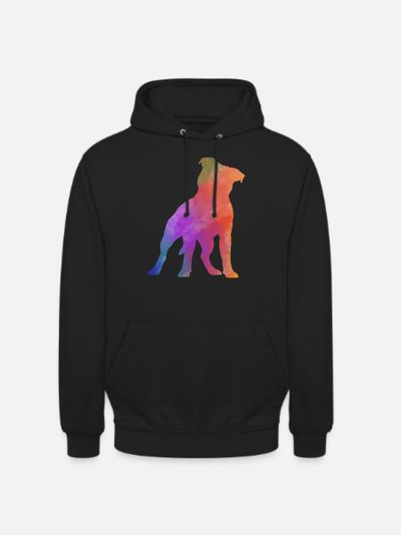 PITBULL AMSTAF coloured - Unisex Hoodie - black