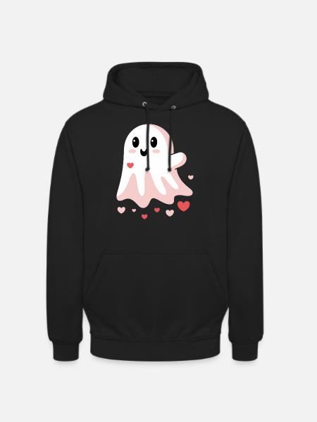 Mignon Amour Fantôme - Sweat-shirt à capuche unisexe - noir