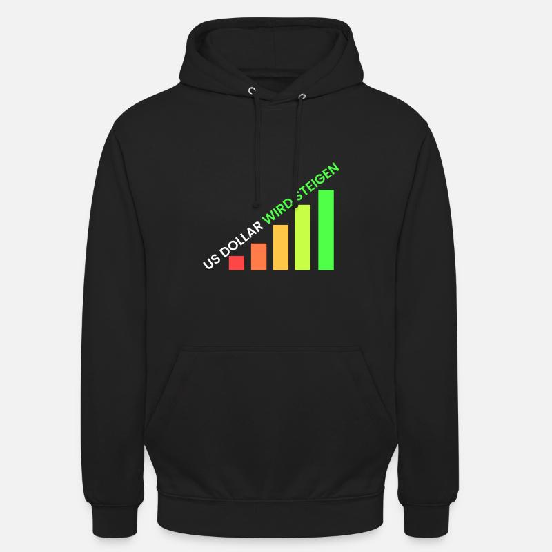 US Dollar wird steigen - Unisex Hoodie - Schwarz