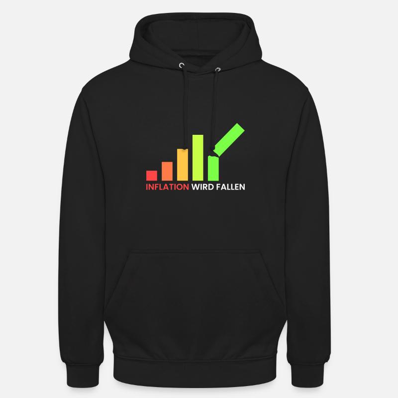 Inflation wird fallen - Unisex Hoodie - Schwarz