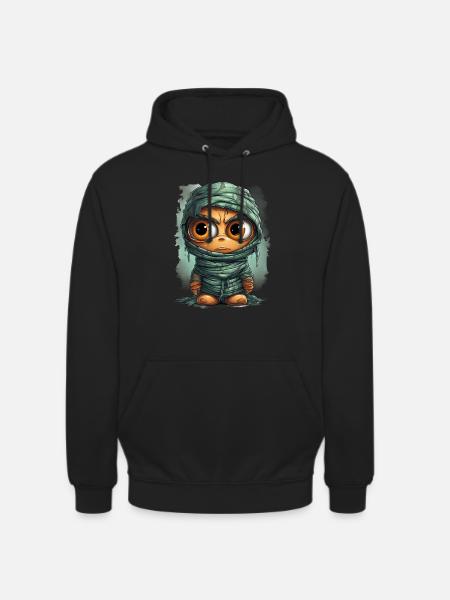 Halloween Spooky Cartoon Mummy - Unisex Hoodie - black