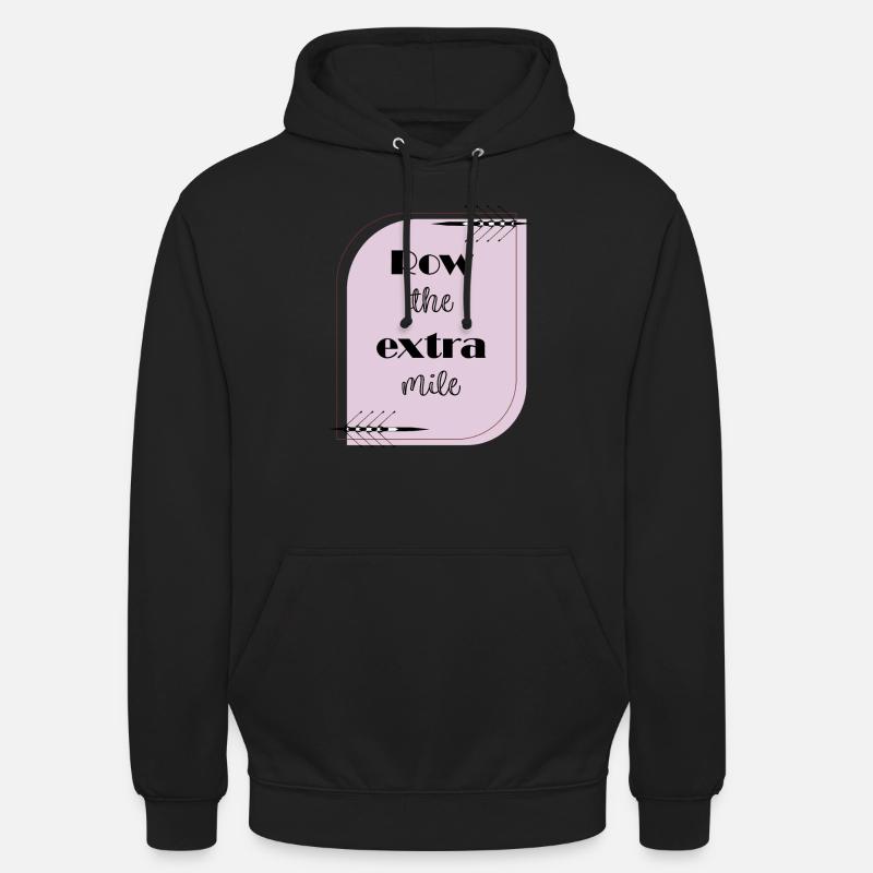 Rudern Sie die Extrameile - Unisex Hoodie - Schwarz