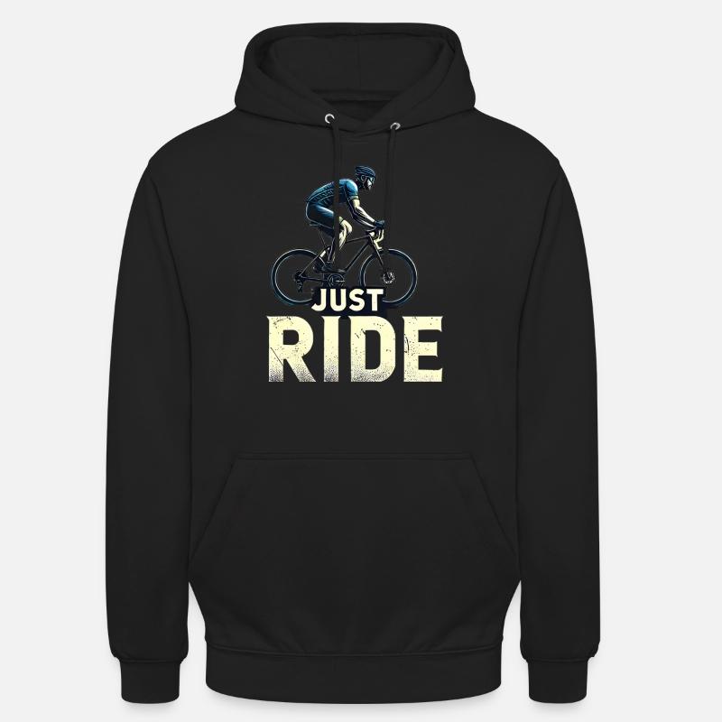 Roulez 🚴 ♂️ simplement - Sweat-shirt à capuche unisexe - noir
