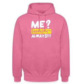 Sarcasm Humor Funny Jokes Sarcastic Humorous - Unisex Hoodie - pink - Front - Alina (178cm) & Michal (187cm)