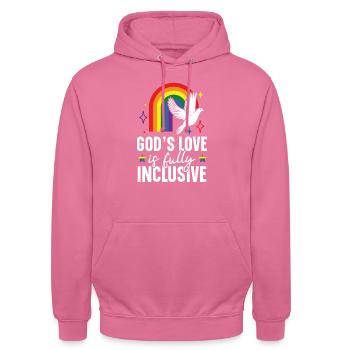 Gay Rights Rainbow Pride LGBTQ Gay Pride Parade - Unisex Hoodie - Pink - Vorne - Alina (178cm) & Michal (187cm)