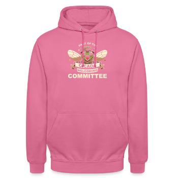 Cicada Invasion Insect Brood Cicada Survivor - Unisex Hoodie - pink - Front - Alina (178cm) & Michal (187cm)