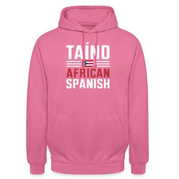 Taino-Indianer Puerto Rico Boricua Puerto-Ricaner - Unisex Hoodie - Pink - Vorne - Alina (178cm) & Michal (187cm)