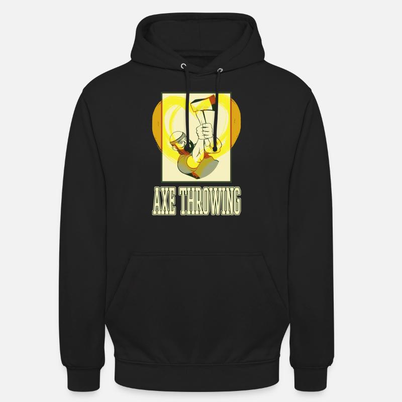 Axe Throwing Axe Throwing Axe Throwing Sport Double Axe Unisex Hoodie
