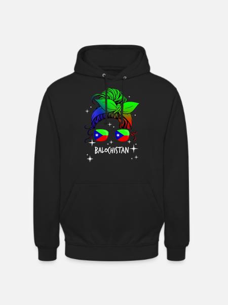 Baloutchistan - Sweat-shirt à capuche unisexe - noir