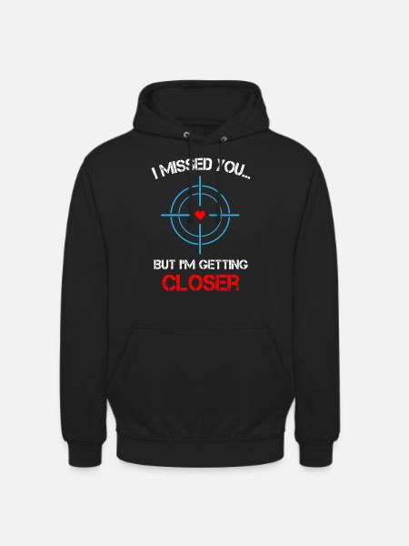 Tu m’as manqué Sniper - Sweat-shirt à capuche unisexe - noir