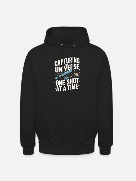 Astrophotography Telescope Astronomy - Unisex Hoodie - black