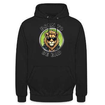 Born to be Bad - Unisex Hoodie - black - Front - Alina (178cm) & Michal (187cm)