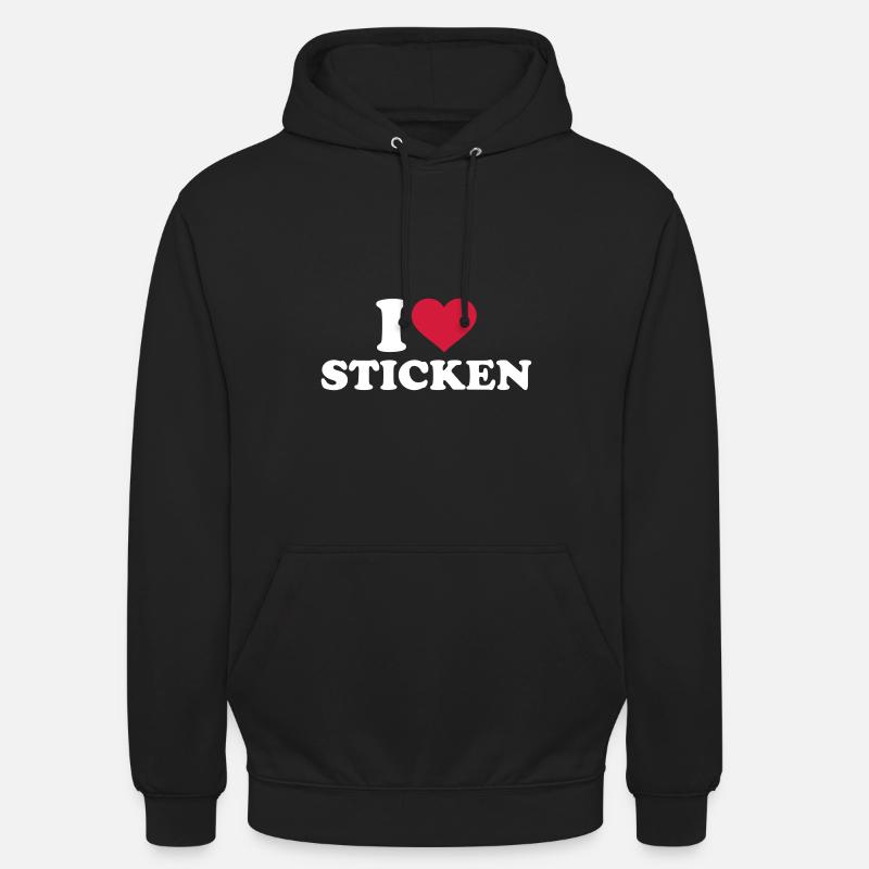 Sticken - Unisex Hoodie - Schwarz