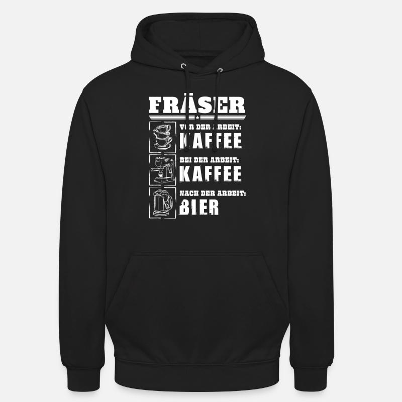 Mon quotidien de meunier - Sweat-shirt à capuche unisexe - noir