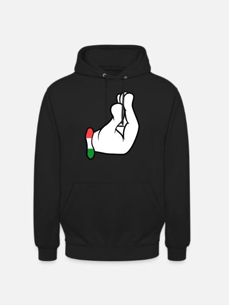 Italie - Sweat-shirt à capuche unisexe - noir