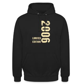 Cadeau anniversaire fille garçon 16 ans - Sweat-shirt à capuche unisexe - noir - Devant - Alina (178cm) & Michal (187cm)