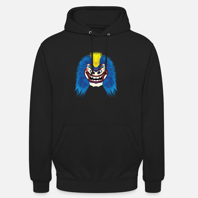 Waggis Maske carnaval de Bâle Morgenstreich Bâle - Sweat-shirt à capuche unisexe - noir