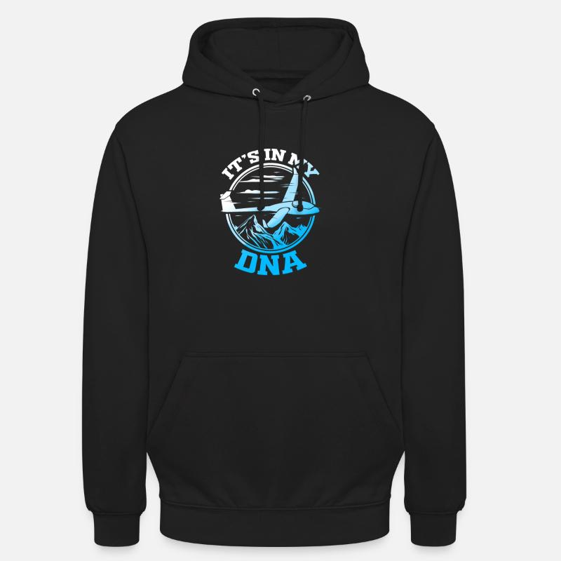 Gliding pilot glider glider pilot - Unisex Hoodie - black