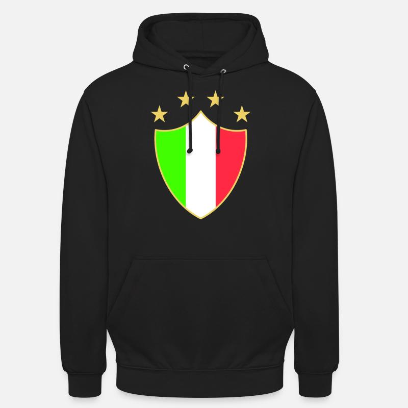 Italia divertimento - Felpa con cappuccio unisex - nero