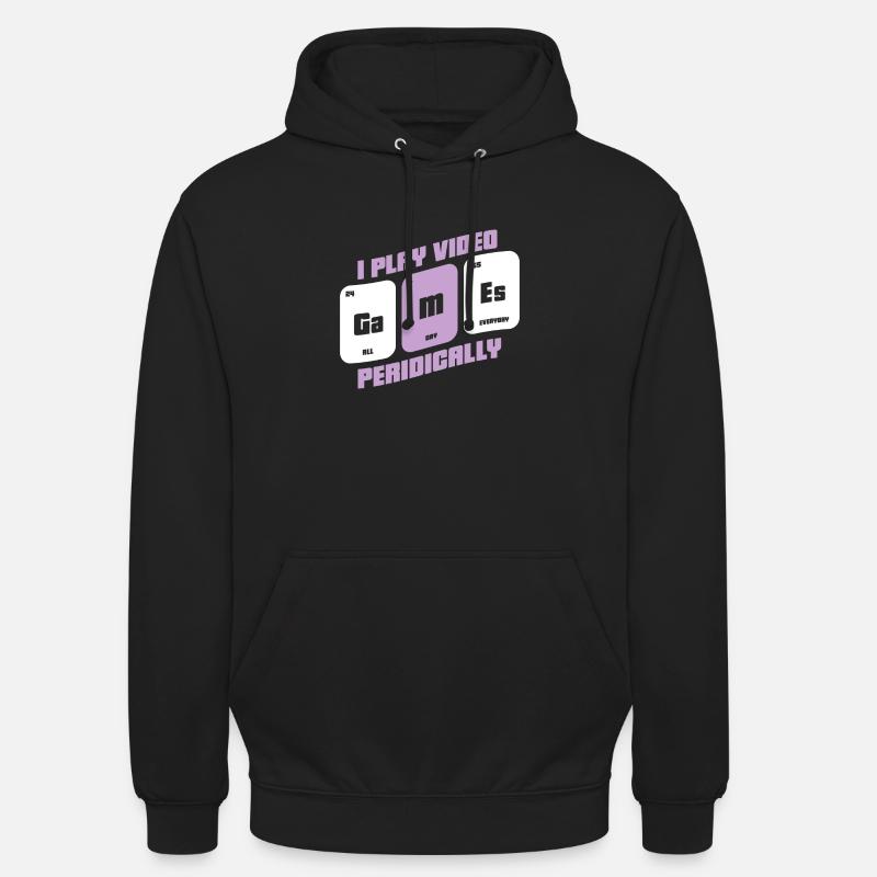Gamer - Zocker - Geek - Sweat-shirt à capuche unisexe - noir