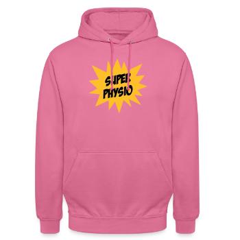 Super Physio - Unisex Hoodie - Pink - Vorne - Alina (178cm) & Michal (187cm)